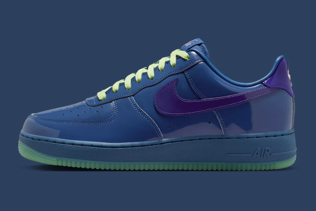 Nike Air Force 1 Low Patent Leather Mystic Navy