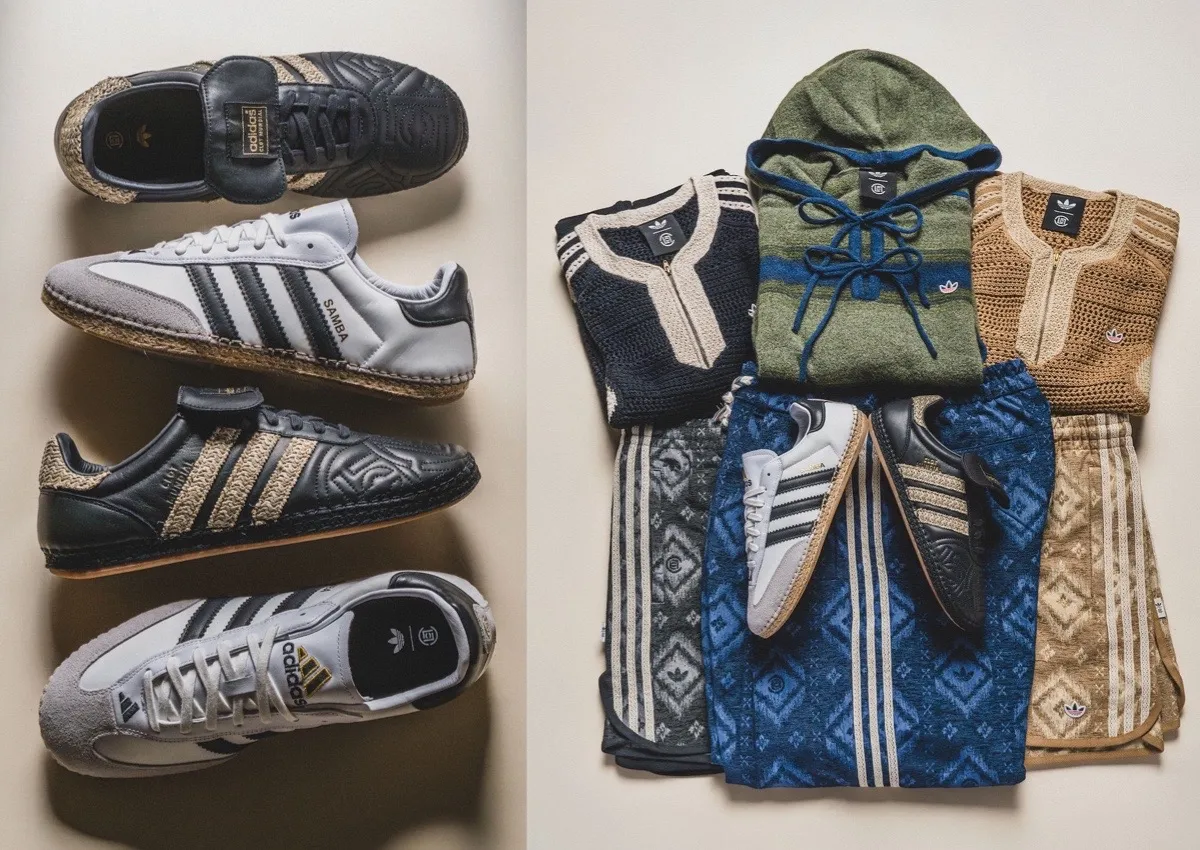 Detalle de la colección CLOT x adidas Mundial