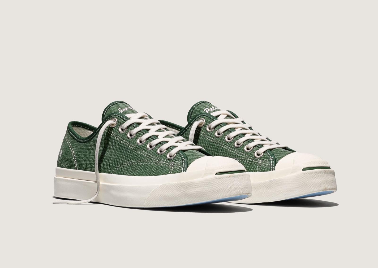 Palmes x Converse Jack Purcell PDM Mountain View en lona verde gastada