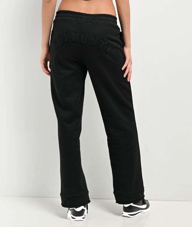 FB County French Terry Black Sweatpants