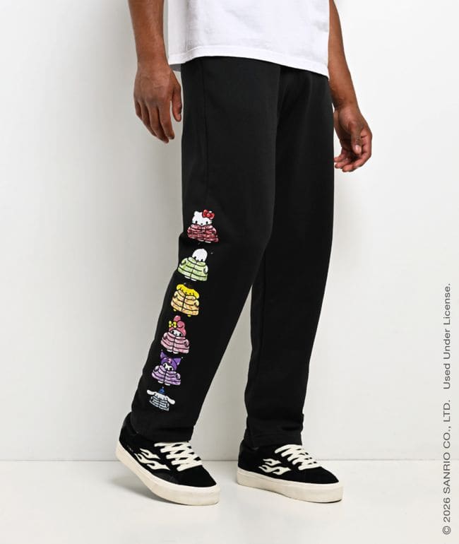 Hello Kitty and Friends | A.LAB Hello Kitty And Friends Black Sweatpants